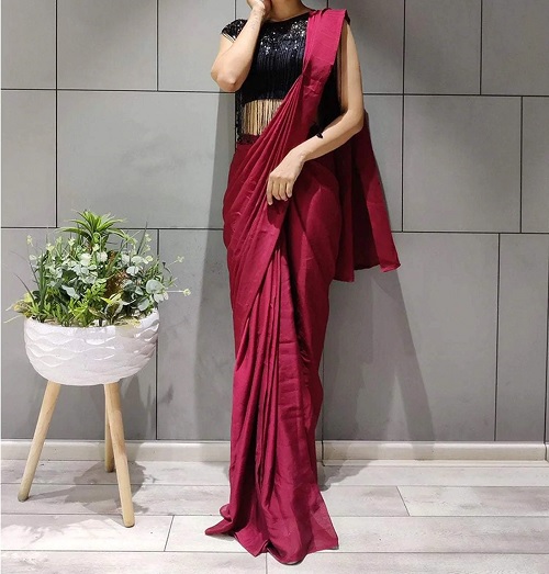 Stitched-Saree